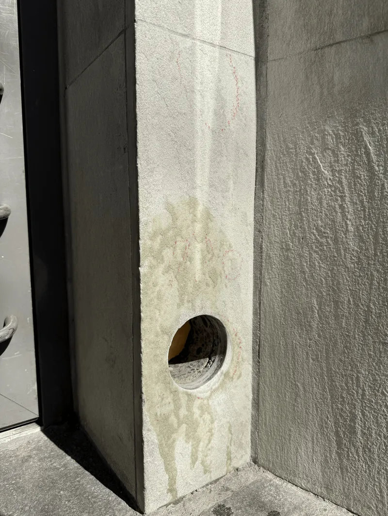 BAUKUNST – Baukosmetik Schweiz – Naturstein – Vorher – Fassadenreparatur – Schaffhausen
